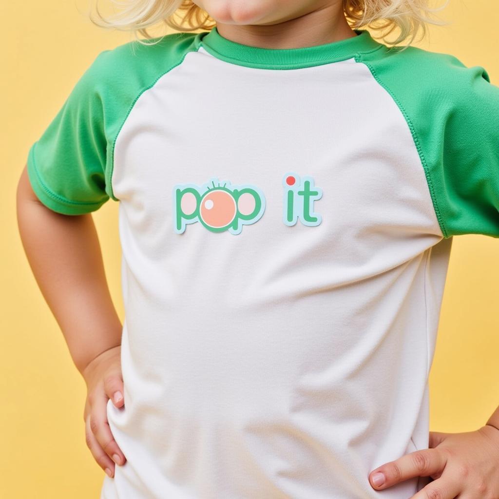 Stylish Pop It Baseball Tee Design