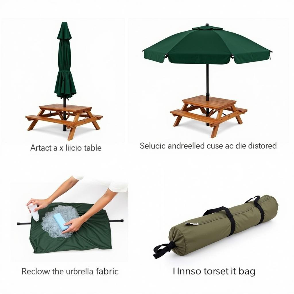 Setting up and Maintaining a Portable Picnic Table Umbrella