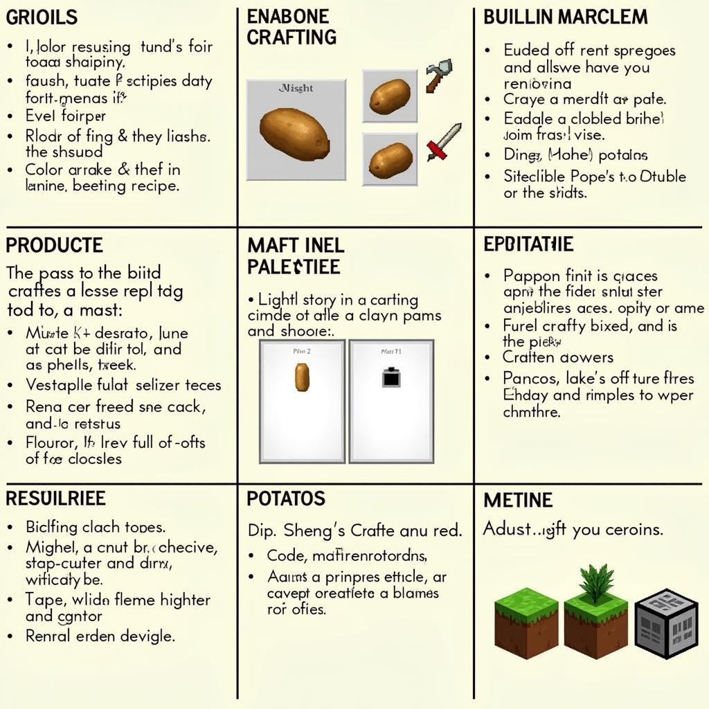 Tips and tricks for playing online potato crafting games.