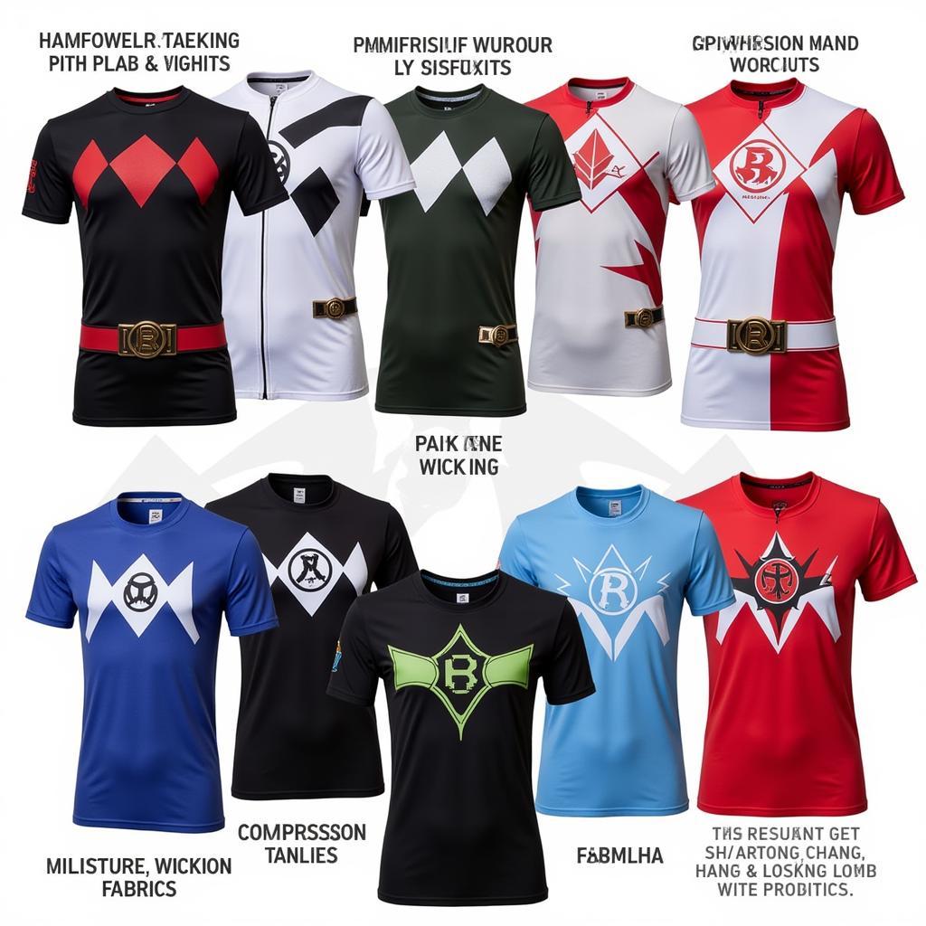 Power Rangers Workout Shirts: Designs and Features