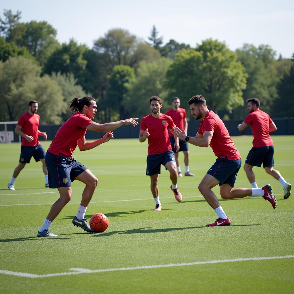 Pre-Season Training: Football Players Preparing for the Season