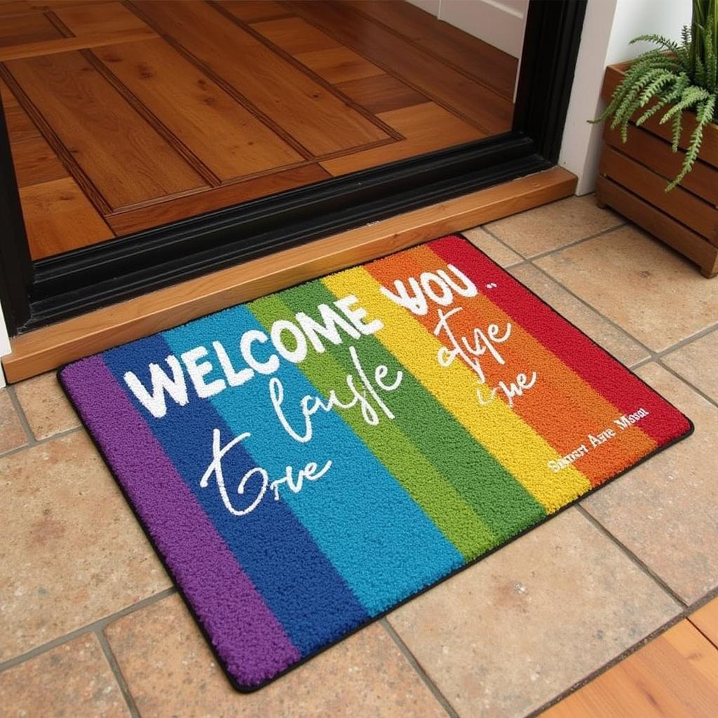 Show Your Pride with a Stylish Pride Door Mat