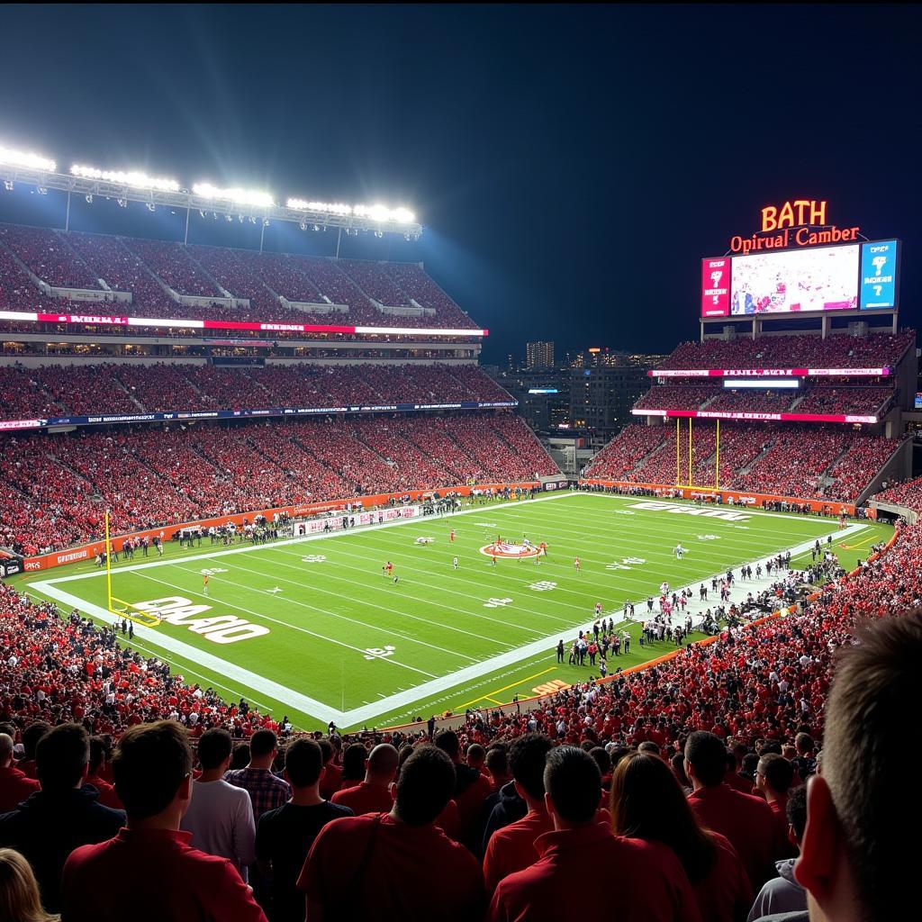 Professional Football Game at Cincinnati Stadium