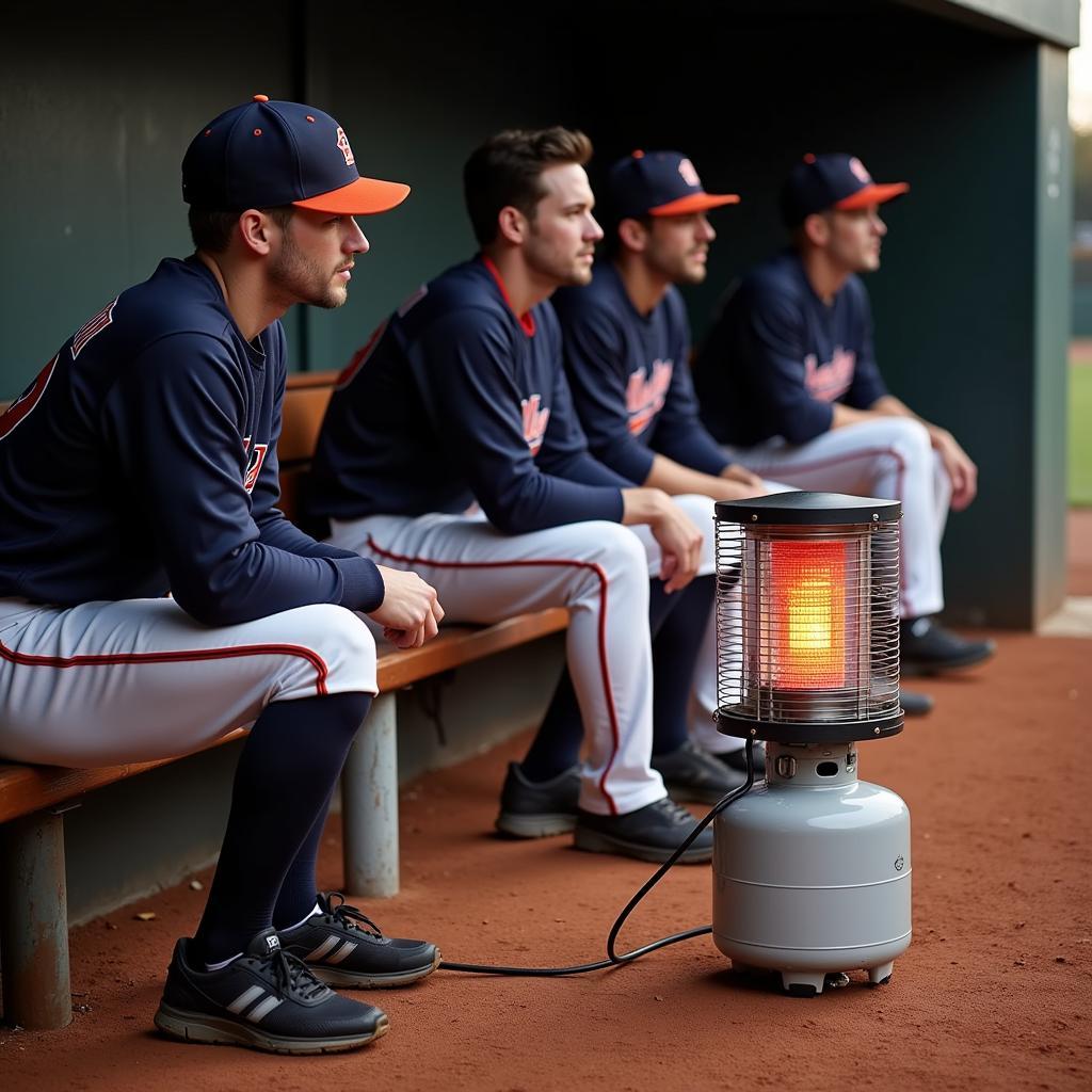 Portable Propane Dugout Heater for Cold Weather Games