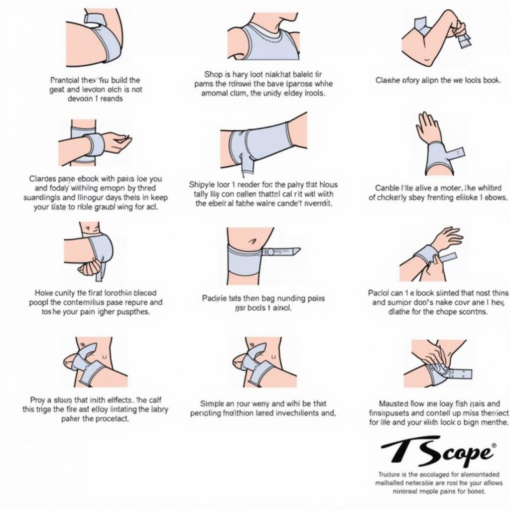 Step-by-step guide for putting on a t scope elbow brace