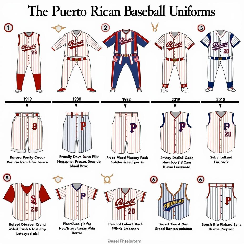 Evolution of Puerto Rico Baseball Uniforms