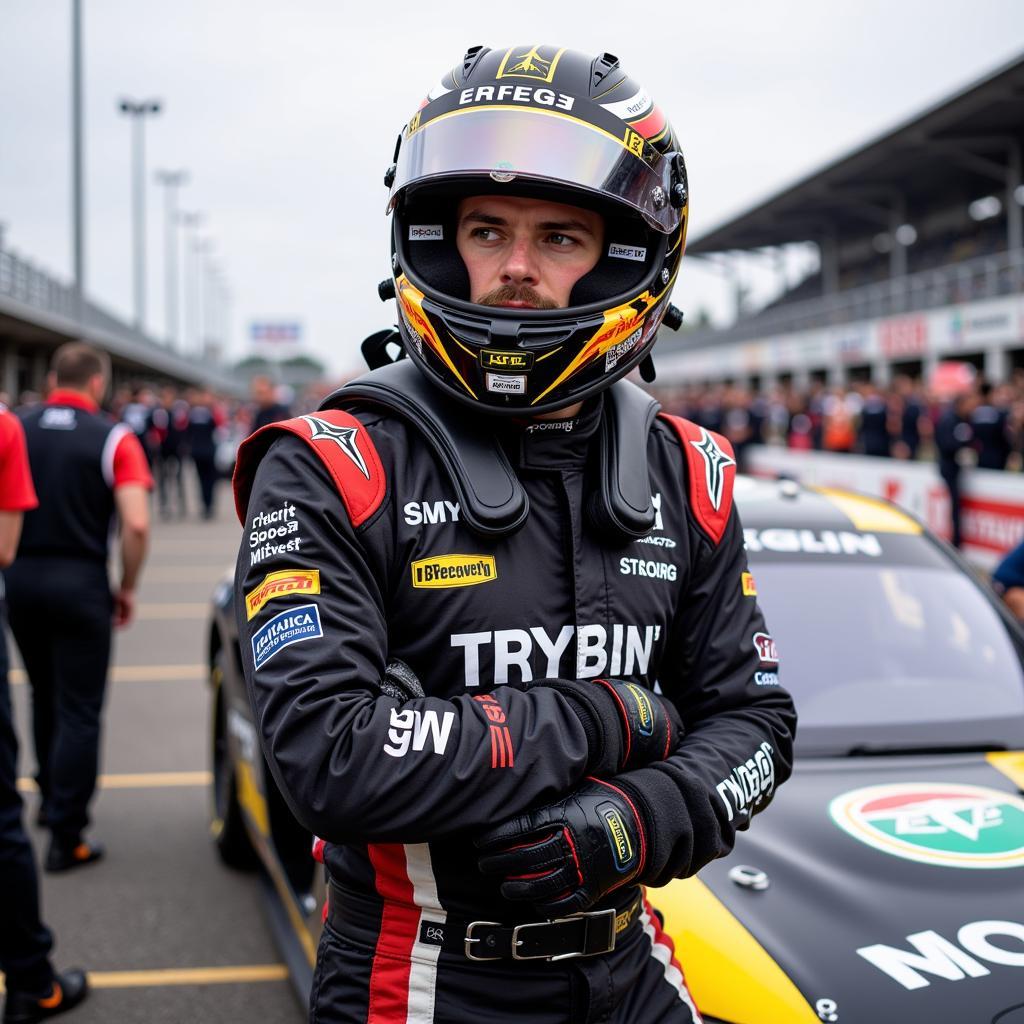 Racer Costume with Helmet and Gloves