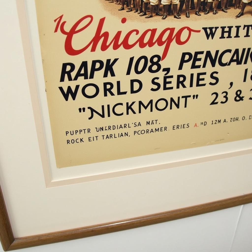 Rare Chicago White Sox World Series Poster