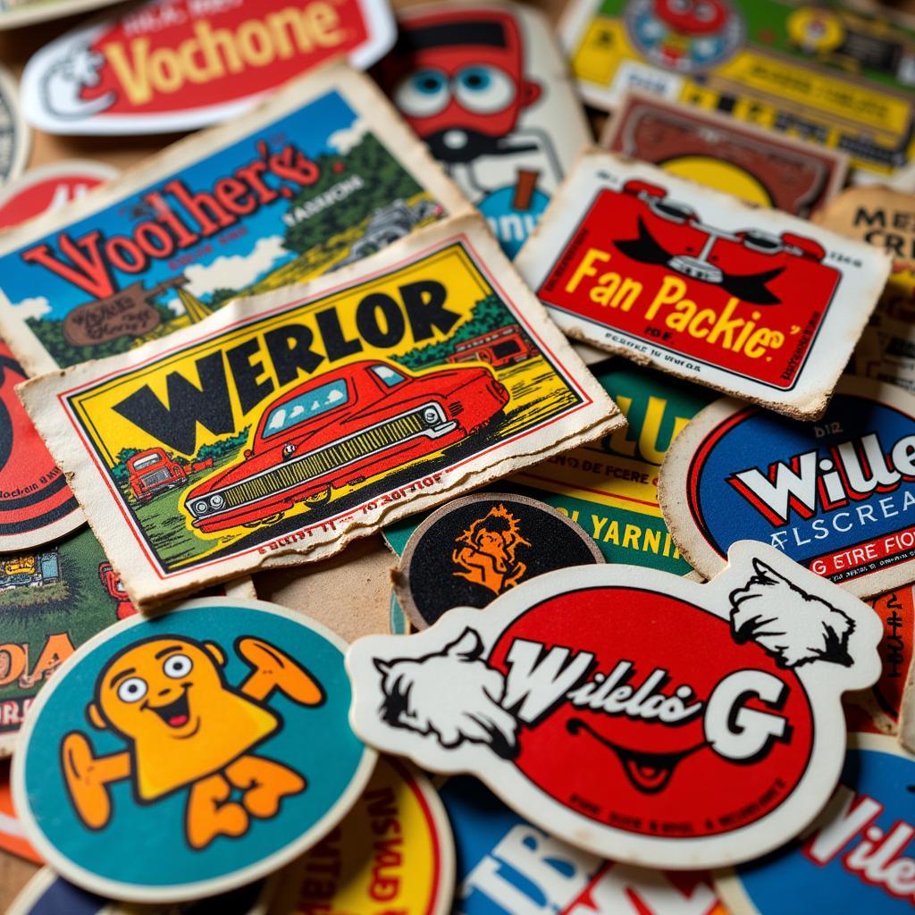 Collection of rare Willie G stickers