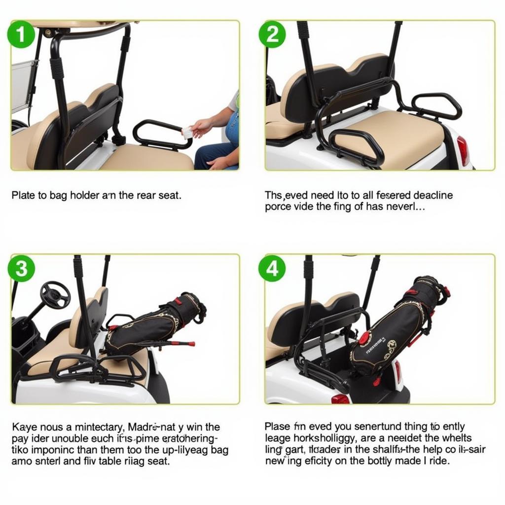 Installing a Golf Bag Holder on Rear Seat