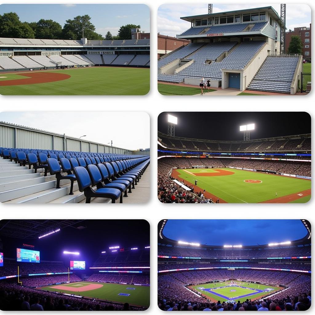 Reclining Bleacher Seats in Different Venues