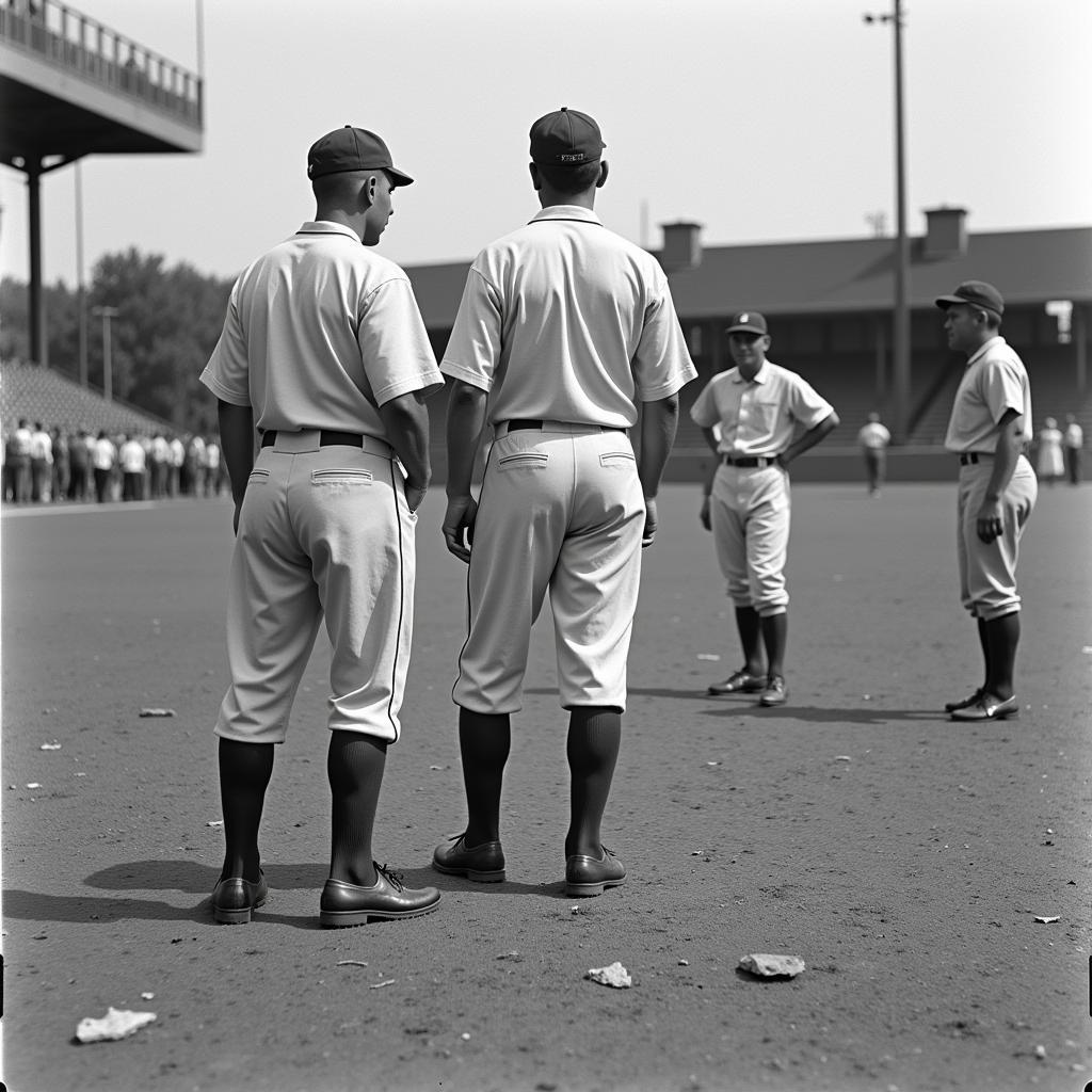 Red Baseball Stirrups in a Historic Game