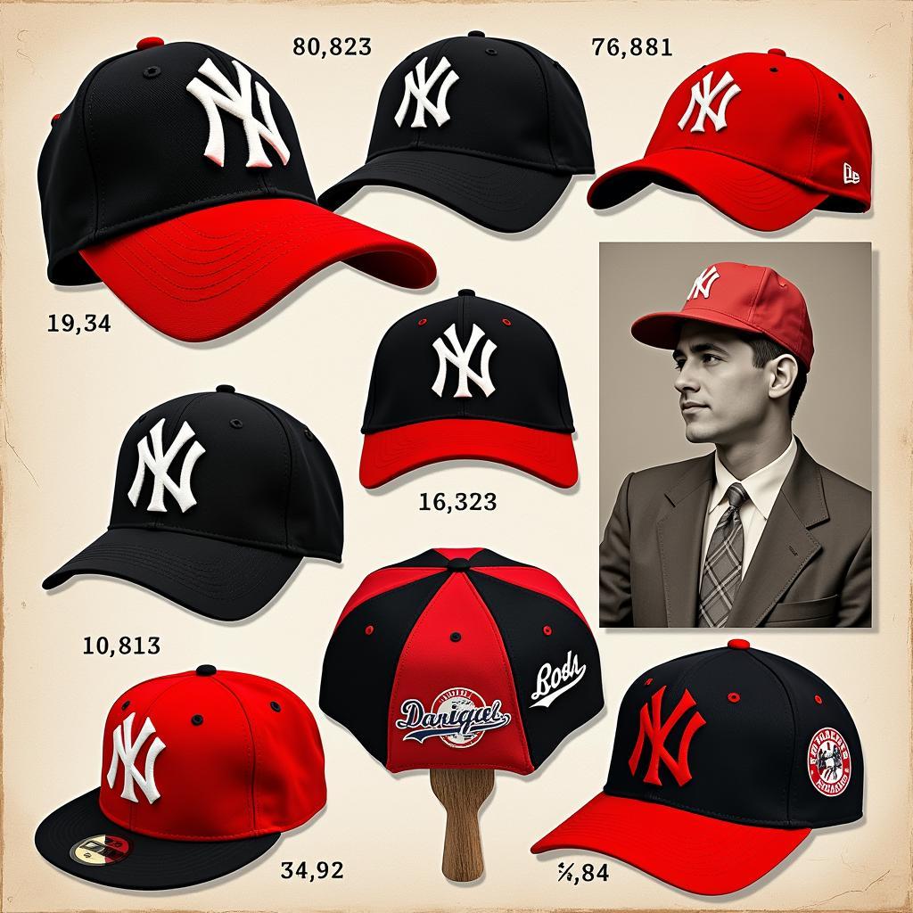 Red and Black Yankee Hat Through the Years