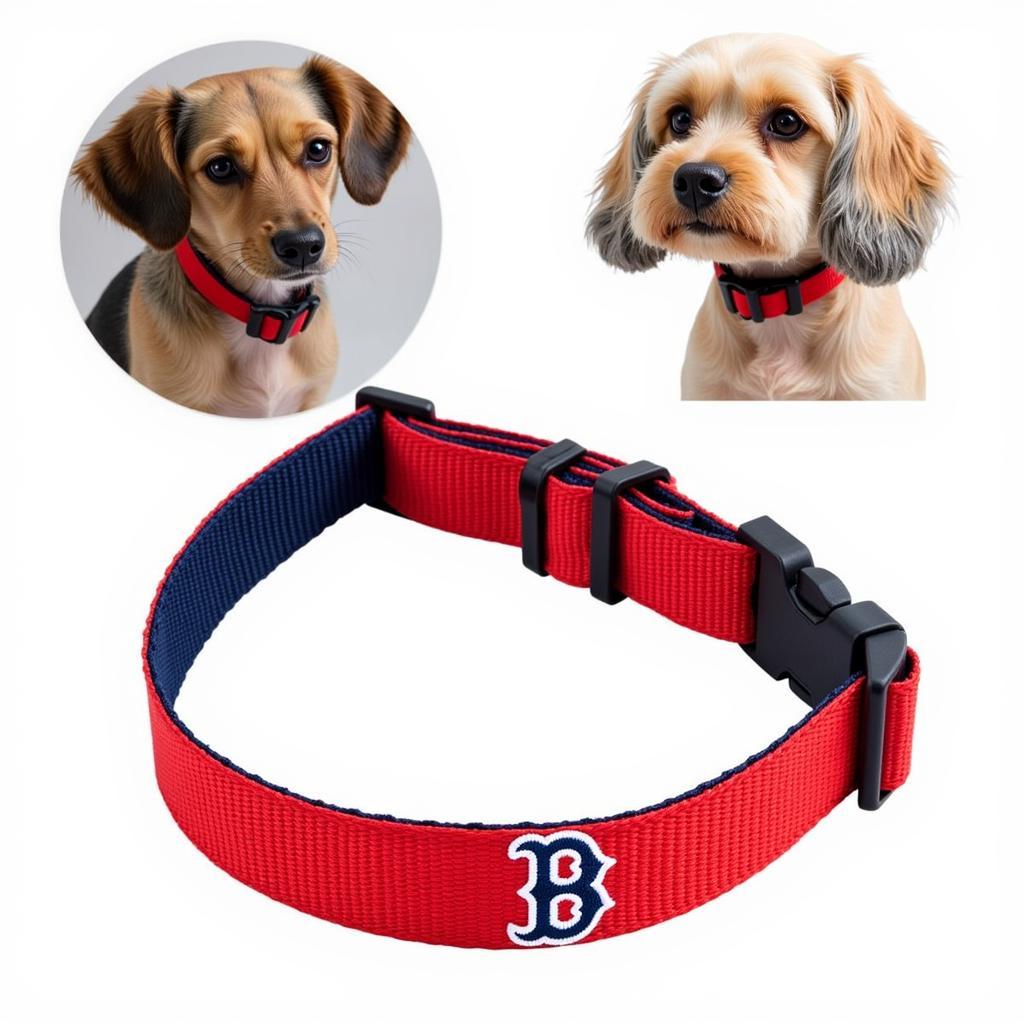 Red Sox Dog Collar - Nylon and Adjustable