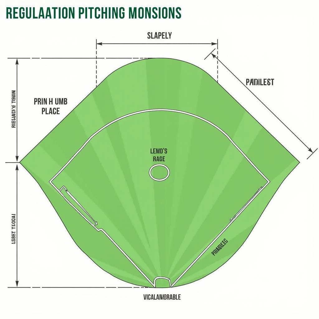 Regulation Turf Pitching Mound Dimensions Diagram