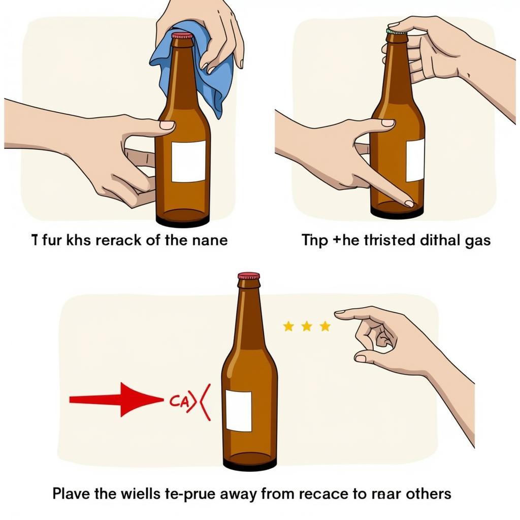 Safely Releasing Pressure from a Beer Bottle