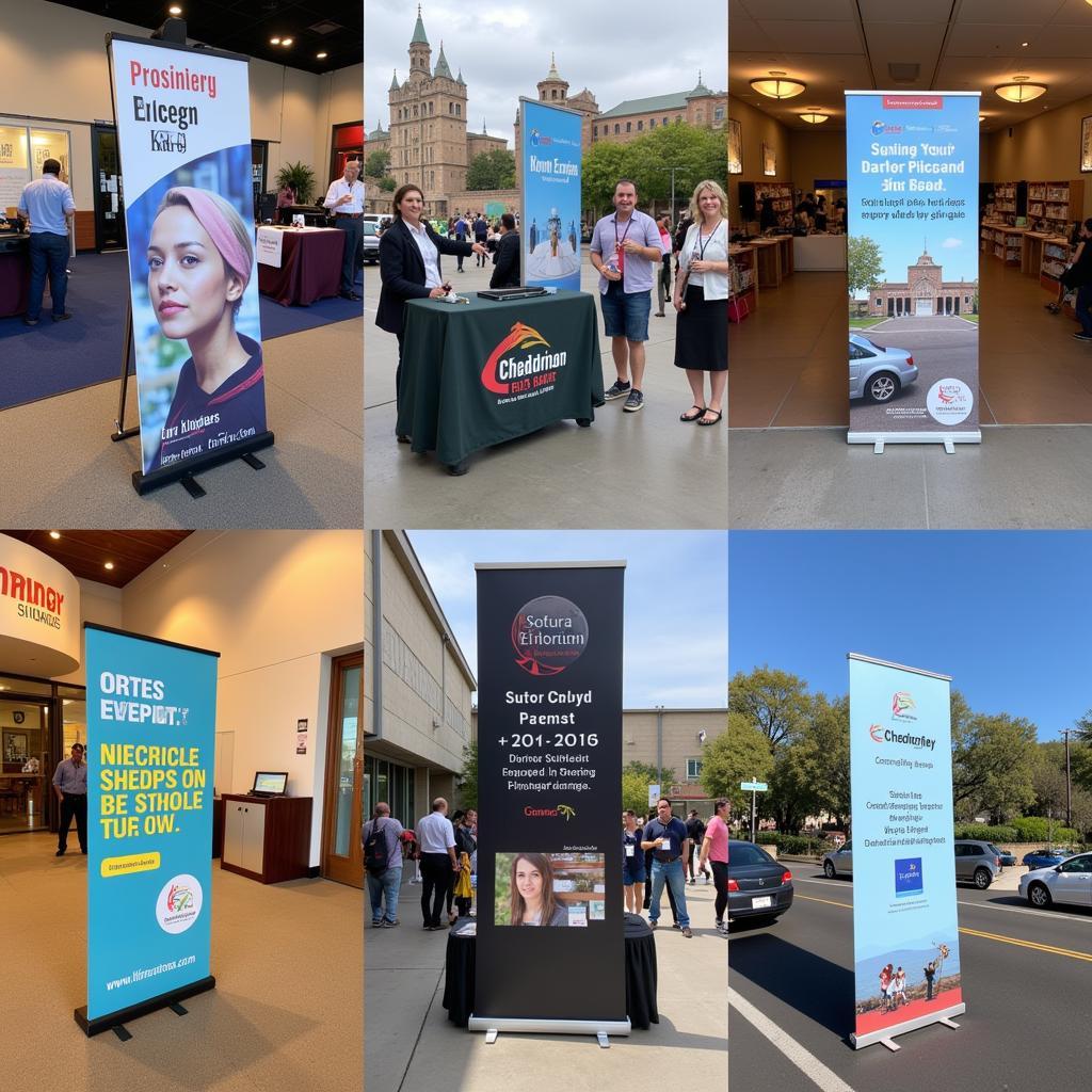 Using Retractable Banner Stands in Various Locations in San Diego