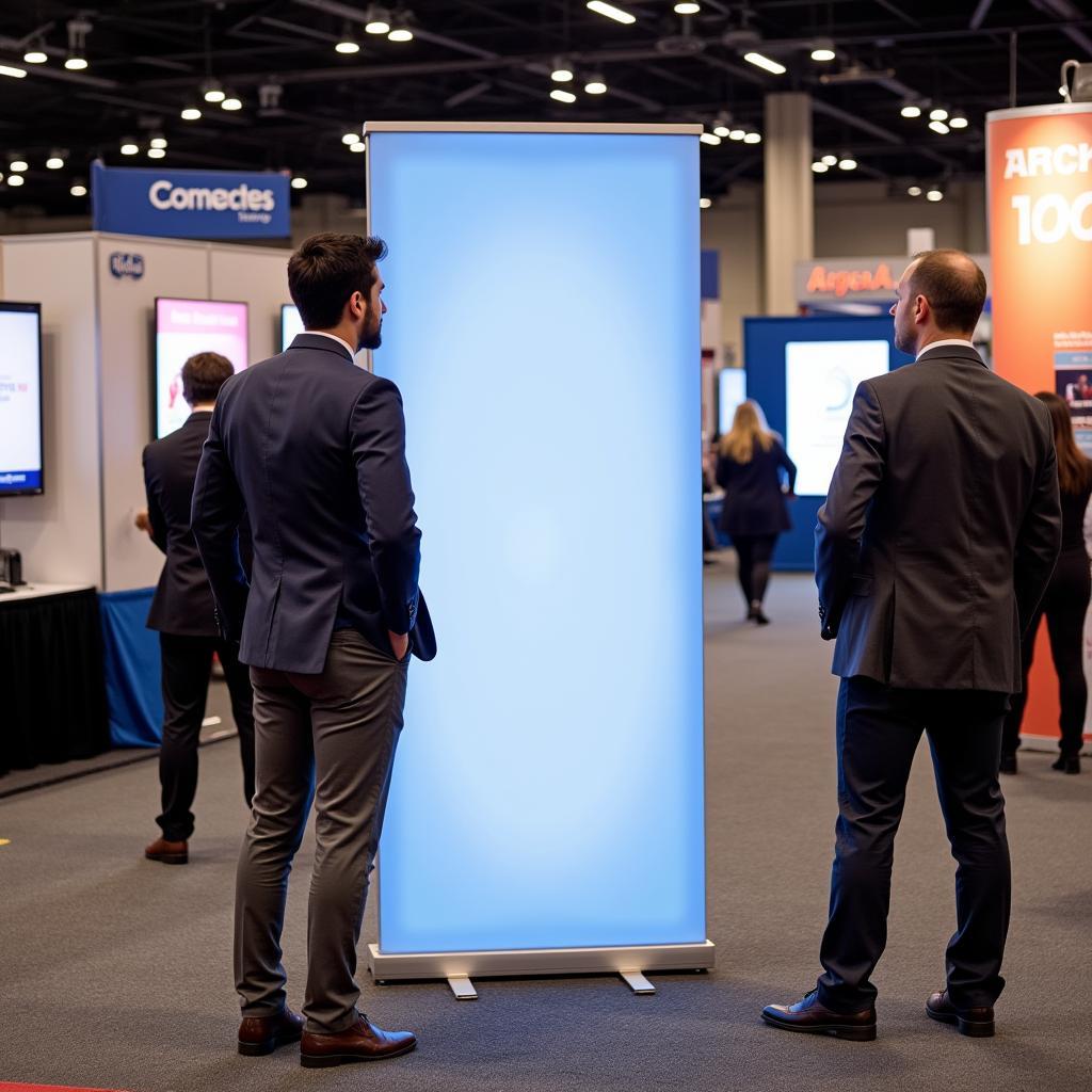 Retractable Banner Stand at a Trade Show