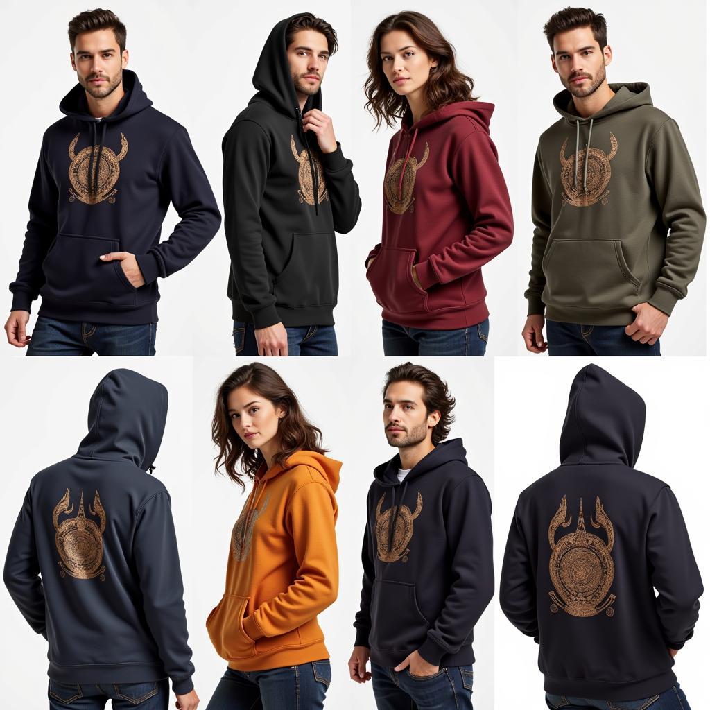 Different Fabrics and Fits of Ring of Fire Hoodies