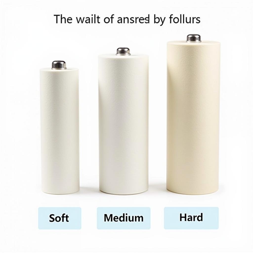 Rollster Density Comparison: Soft, Medium, and Hard