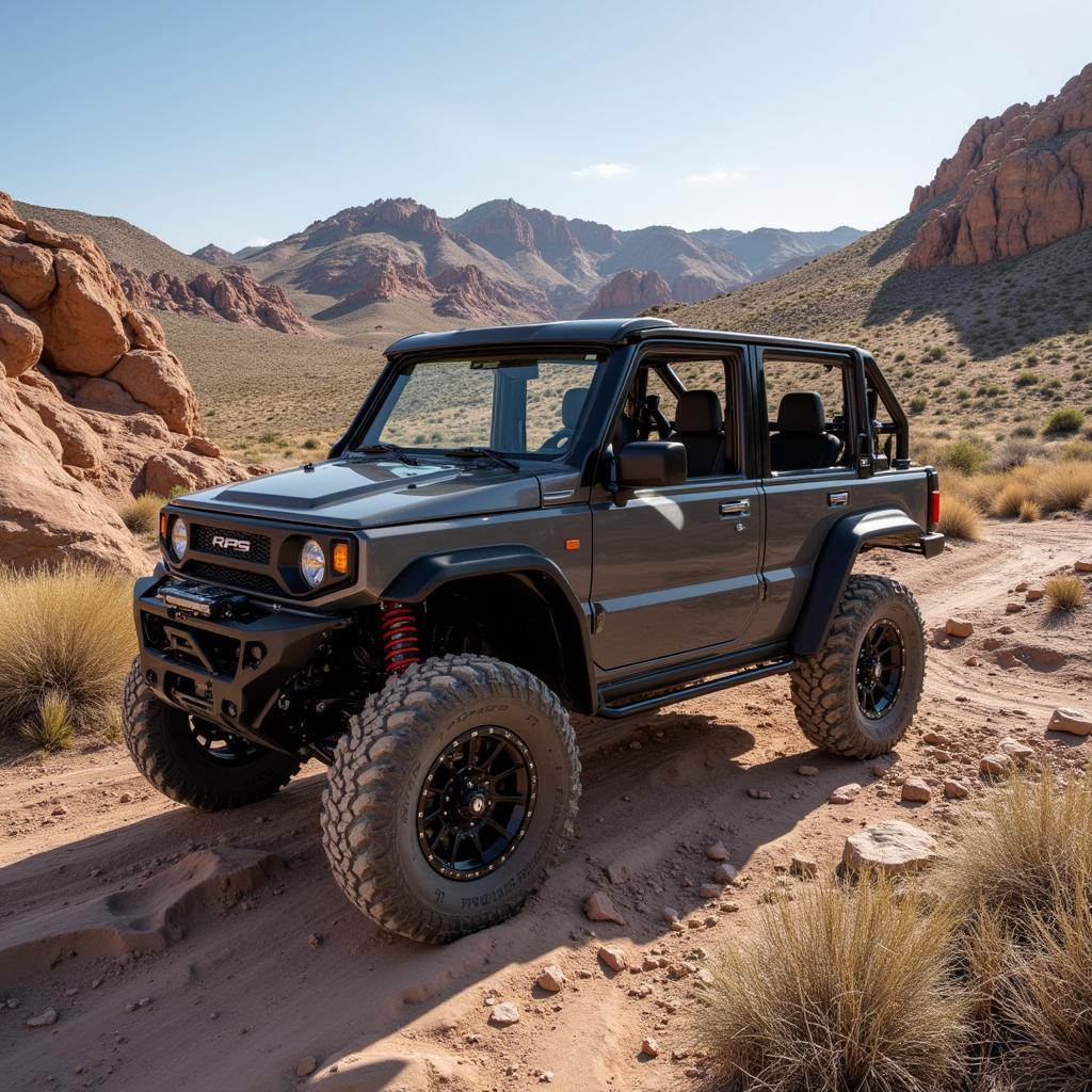 RPS Four Wheeler Conquering Challenging Terrain