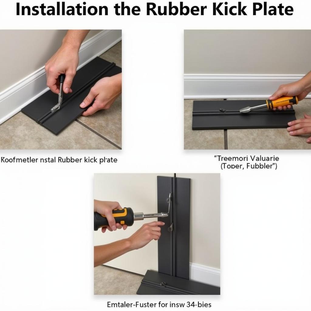 Rubber Kick Plate Installation