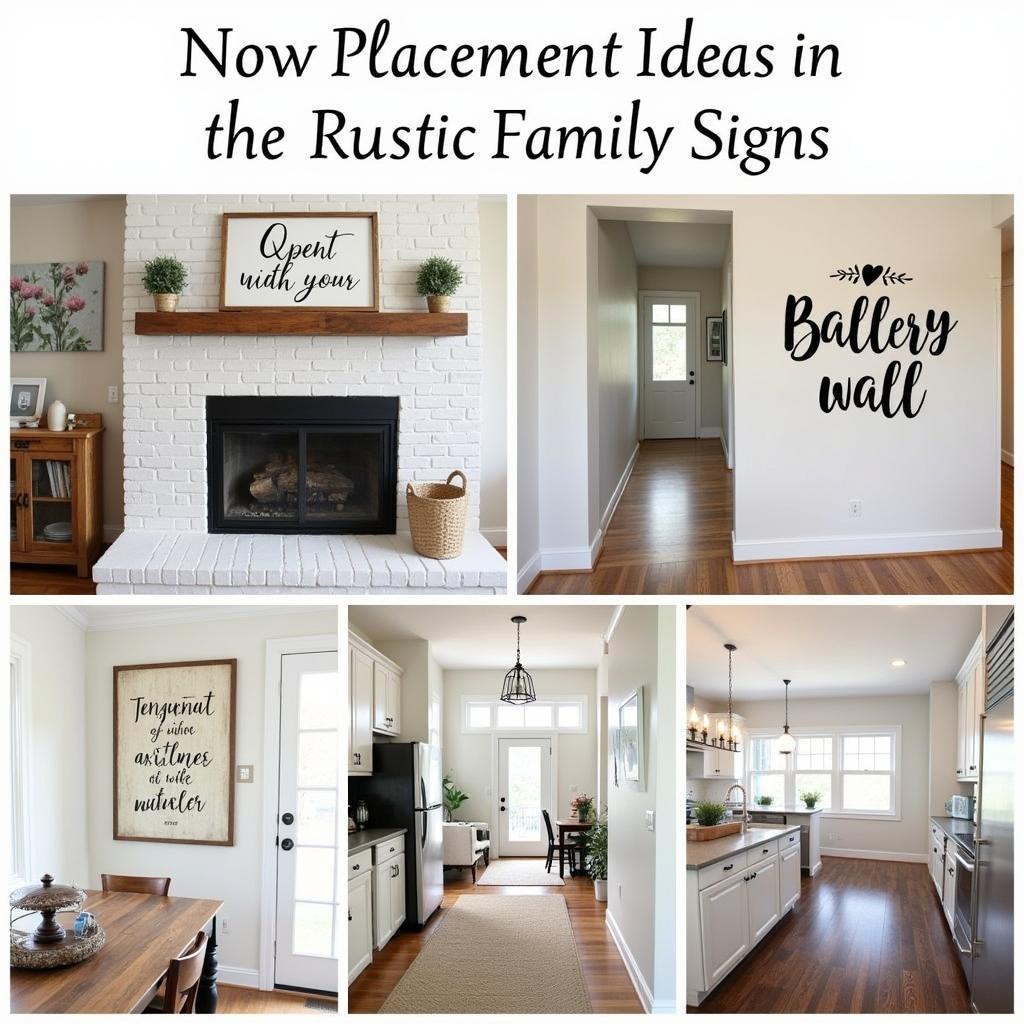 Rustic Family Sign Placement Ideas Throughout the Home