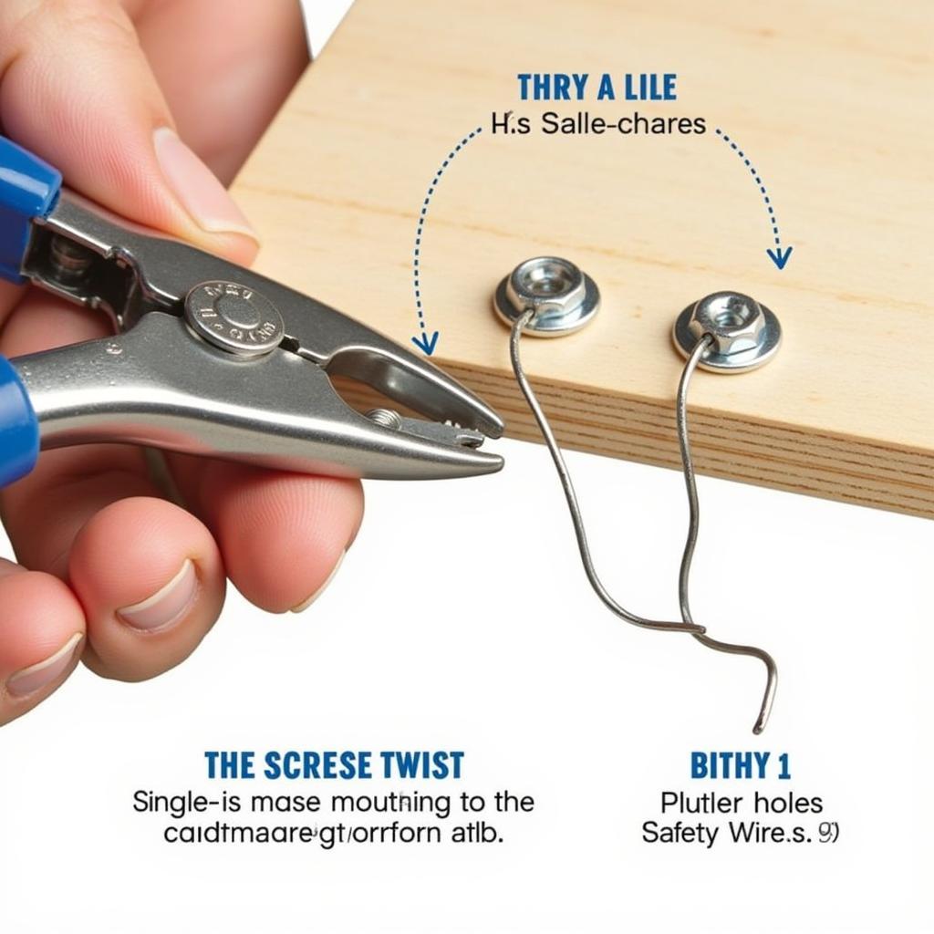 Illustrating the Single-Twist Safety Wiring Method