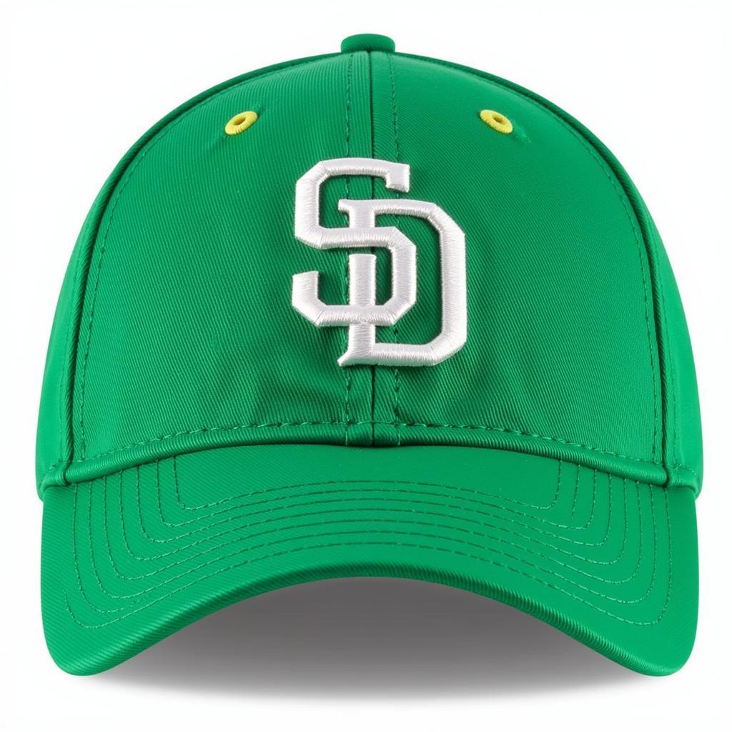 San Diego Padres Kelly Green Hat with Swinging Friar Logo