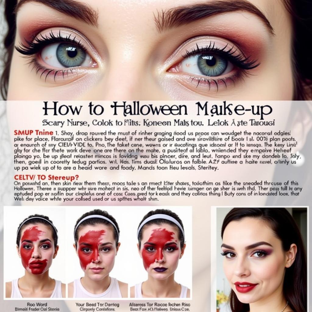 Halloween Makeup Ideas for a Scary Nurse Costume