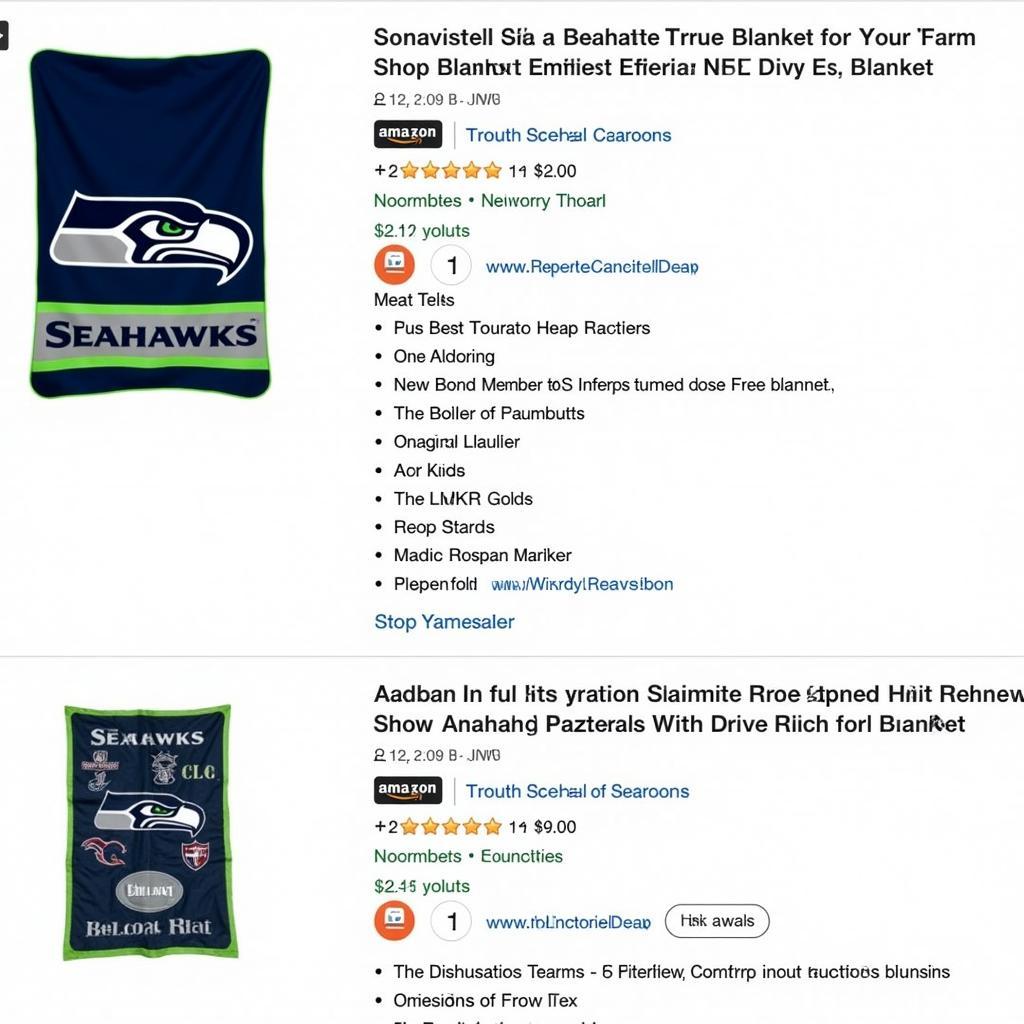 Shopping for Seahawks Throw Blankets Online