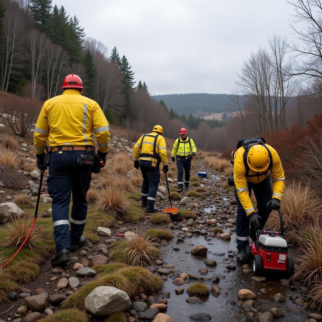 Search and Rescue Teams Searching for Tommy White