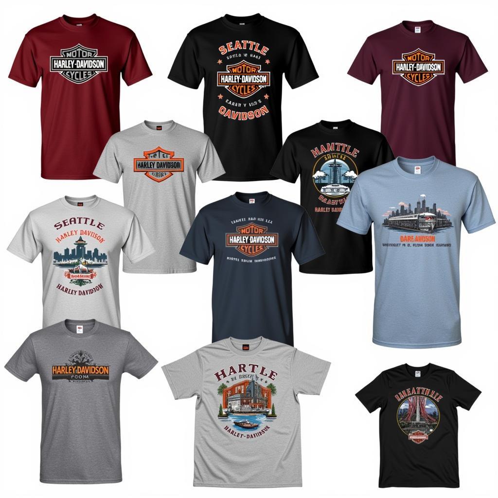 Seattle Harley Davidson T-Shirt Variety