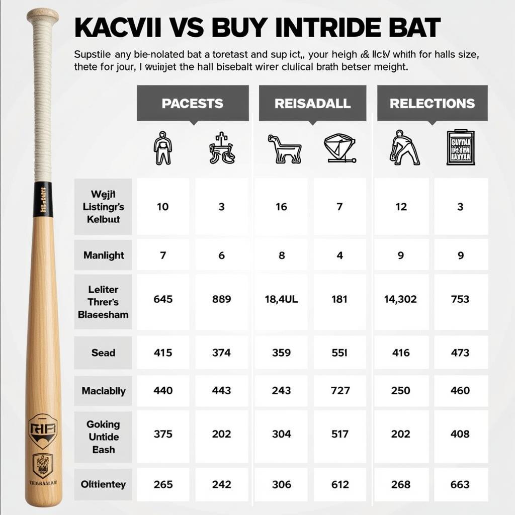 Senior Softball Bat Sizing Chart