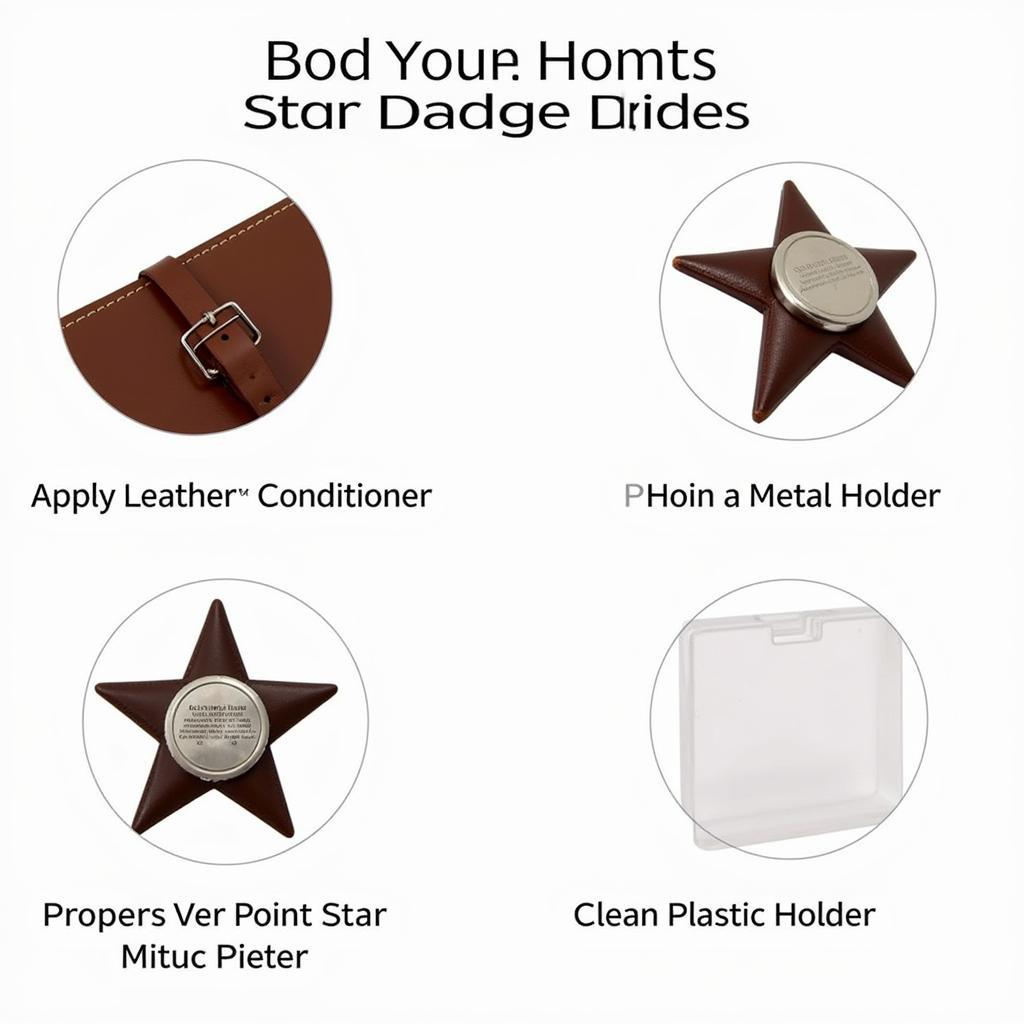 Maintaining Your Seven Point Star Badge Holder