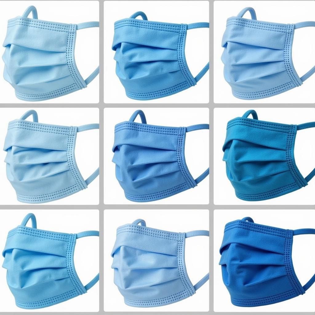 Different Shades of Blue Masks