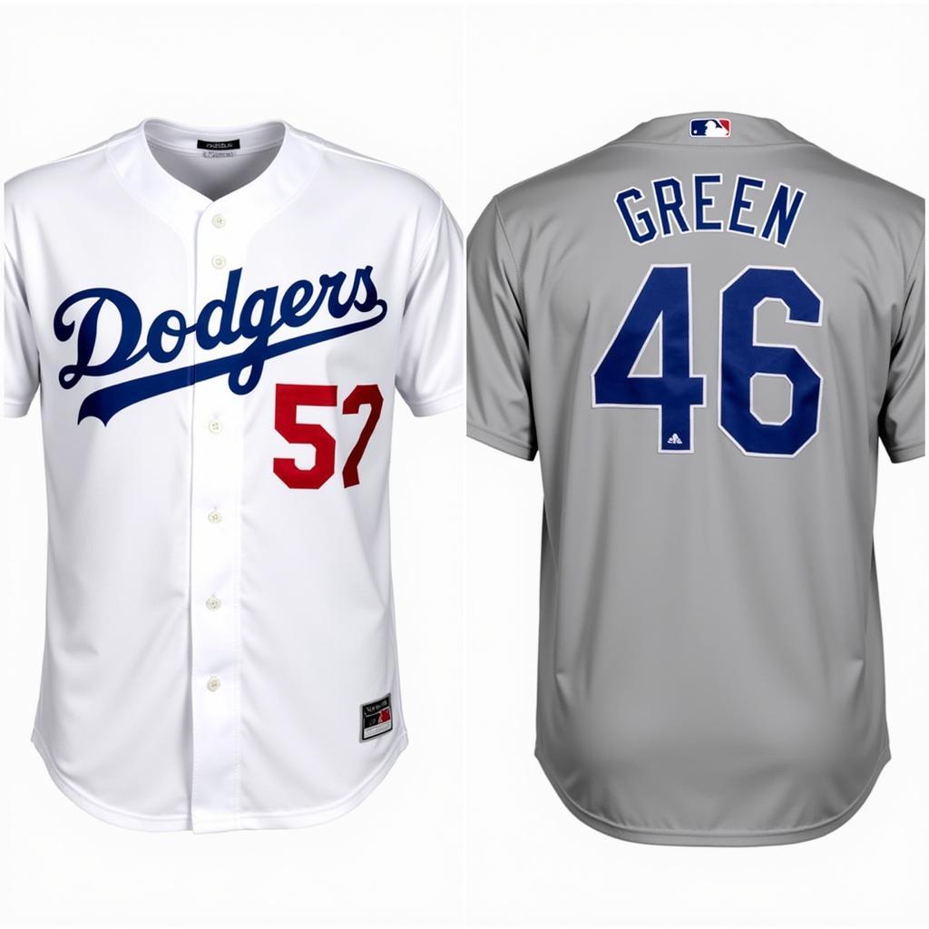 Shawn Green Dodgers Jerseys: Home vs. Away