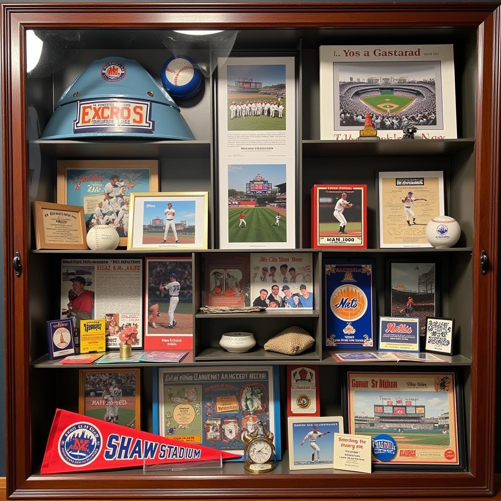 Shea Stadium Memorabilia Collection: Baseball Cards and Programs