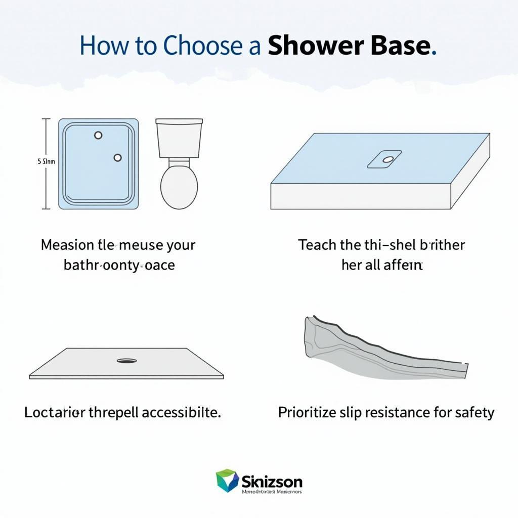 Key Considerations for Choosing a Shower Base: Size, Shape, Drain, Threshold, and Slip Resistance