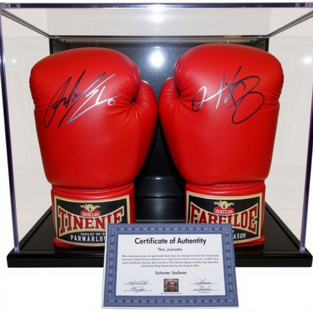 Signed Rocky Boxing Gloves with Certificate of Authenticity