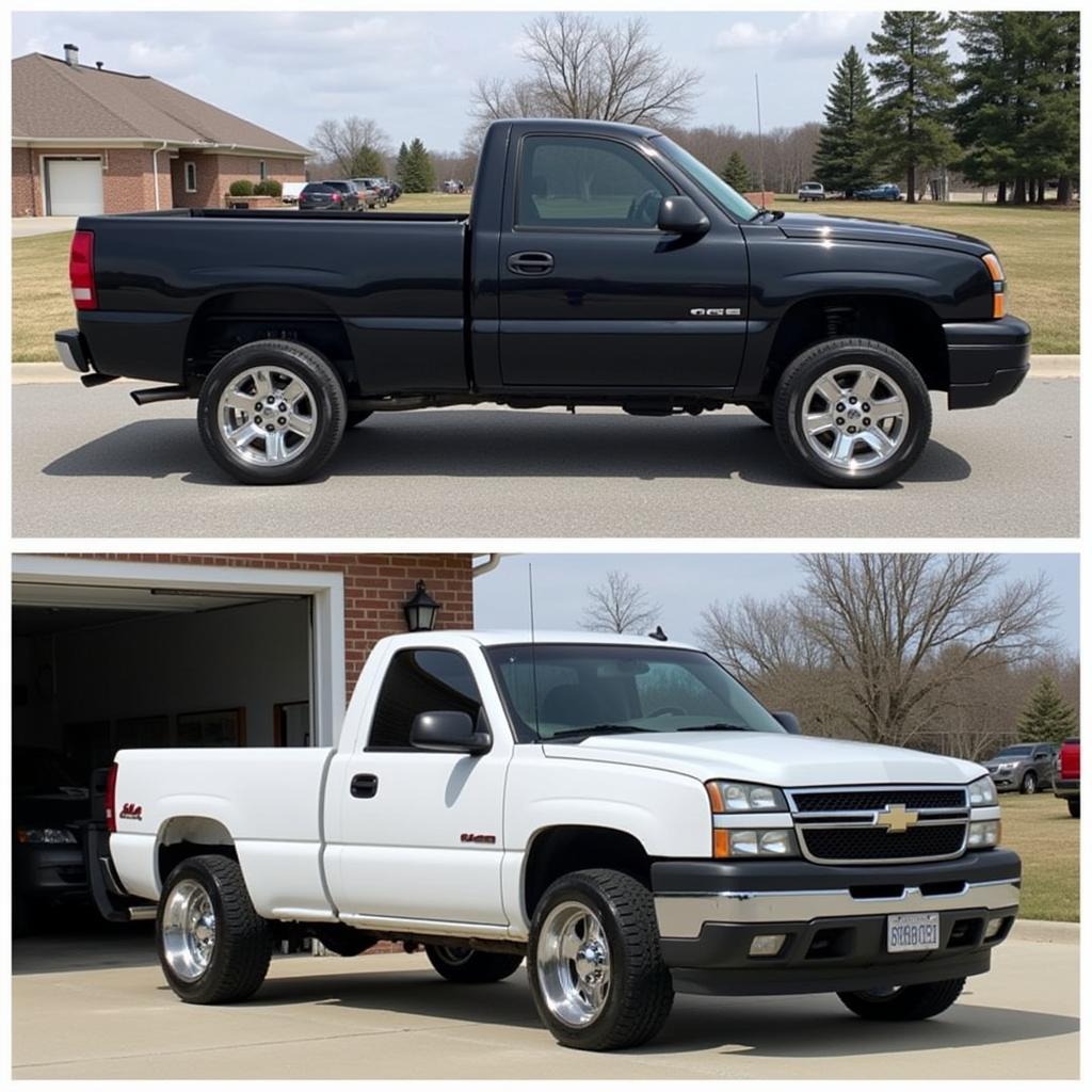 Silverado 3/5 Drop Before and After