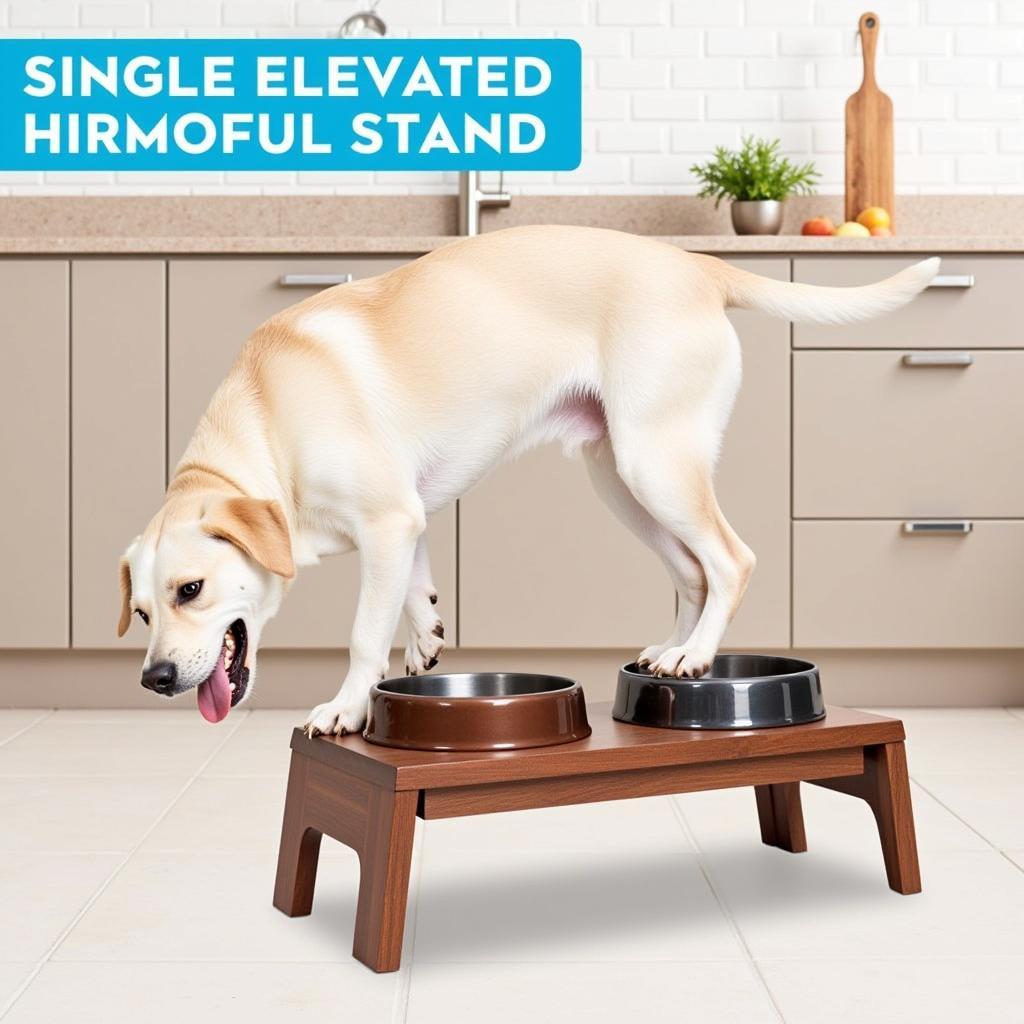 Benefits of using a single elevated dog bowl stand