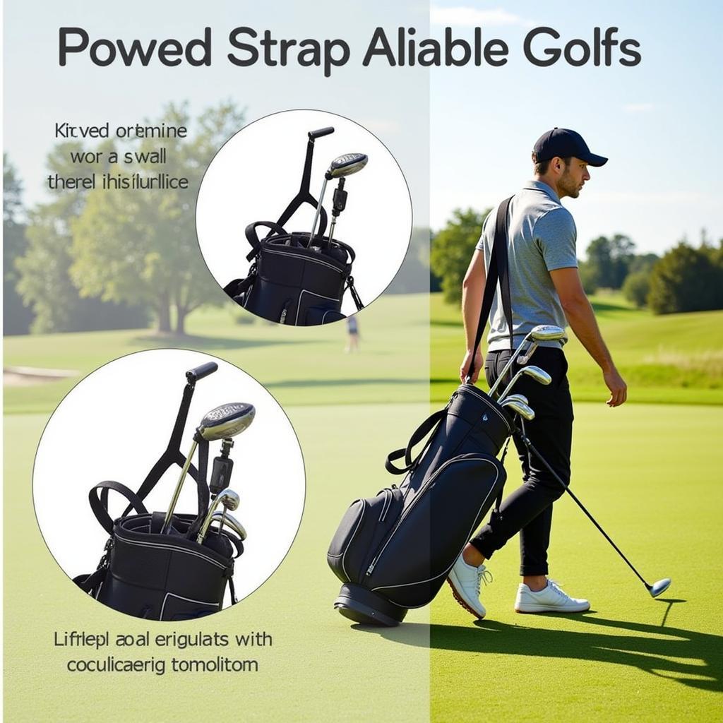 Comfortable Single Strap Golf Carry Bag