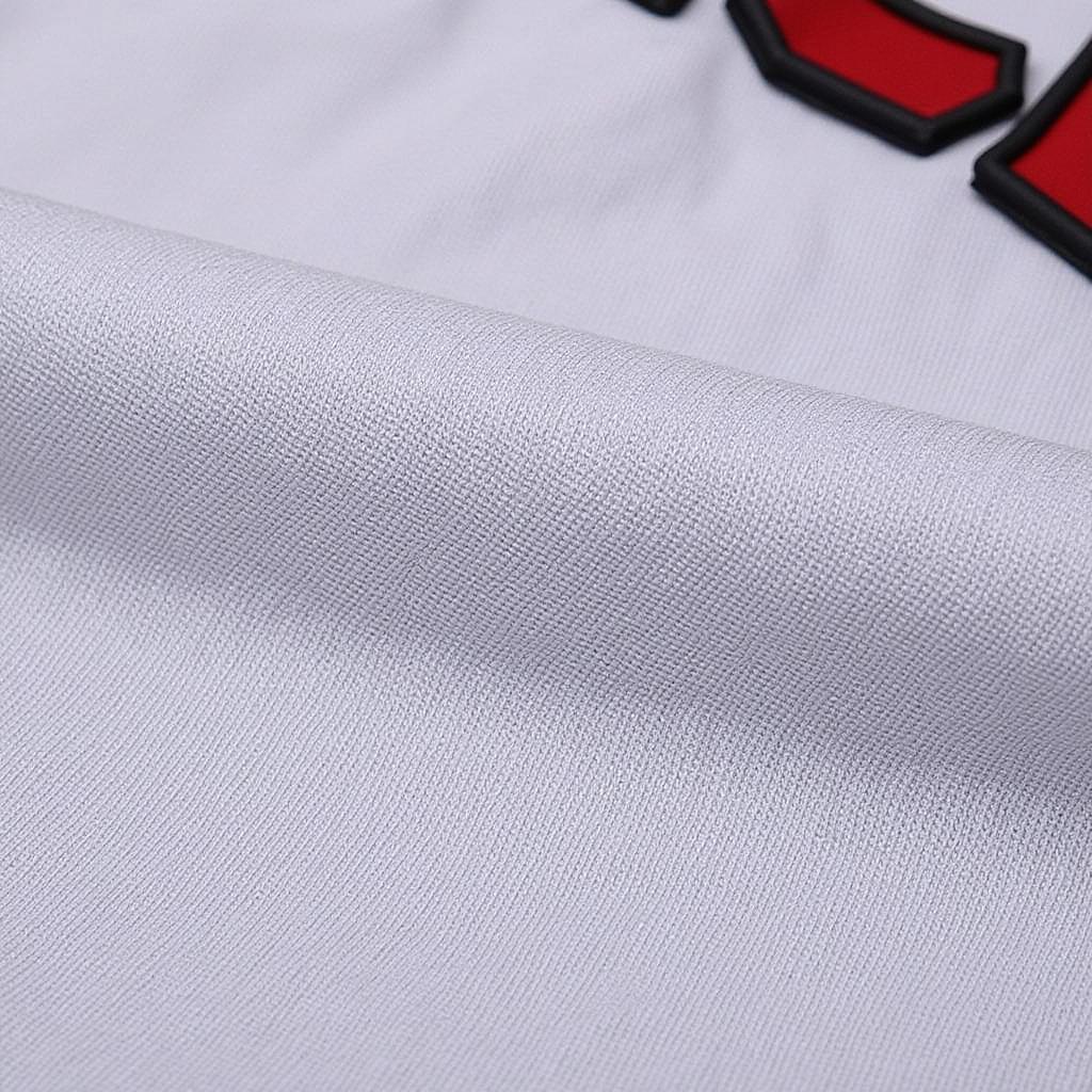 Sleeveless Baseball Uniform Close-up Fabric