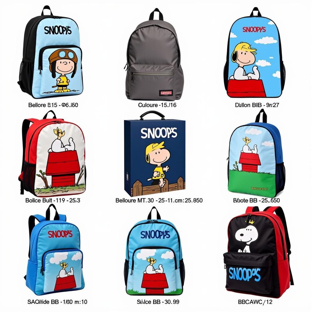 Snoopy Backpack Options for Back to School