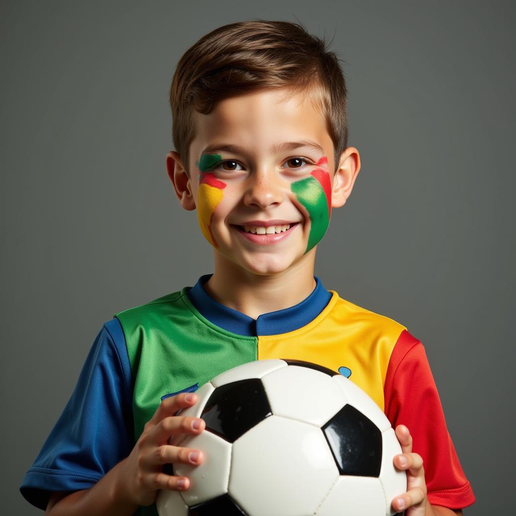 Soccer Ball Face Paint for Boys - Show Your Team Spirit!