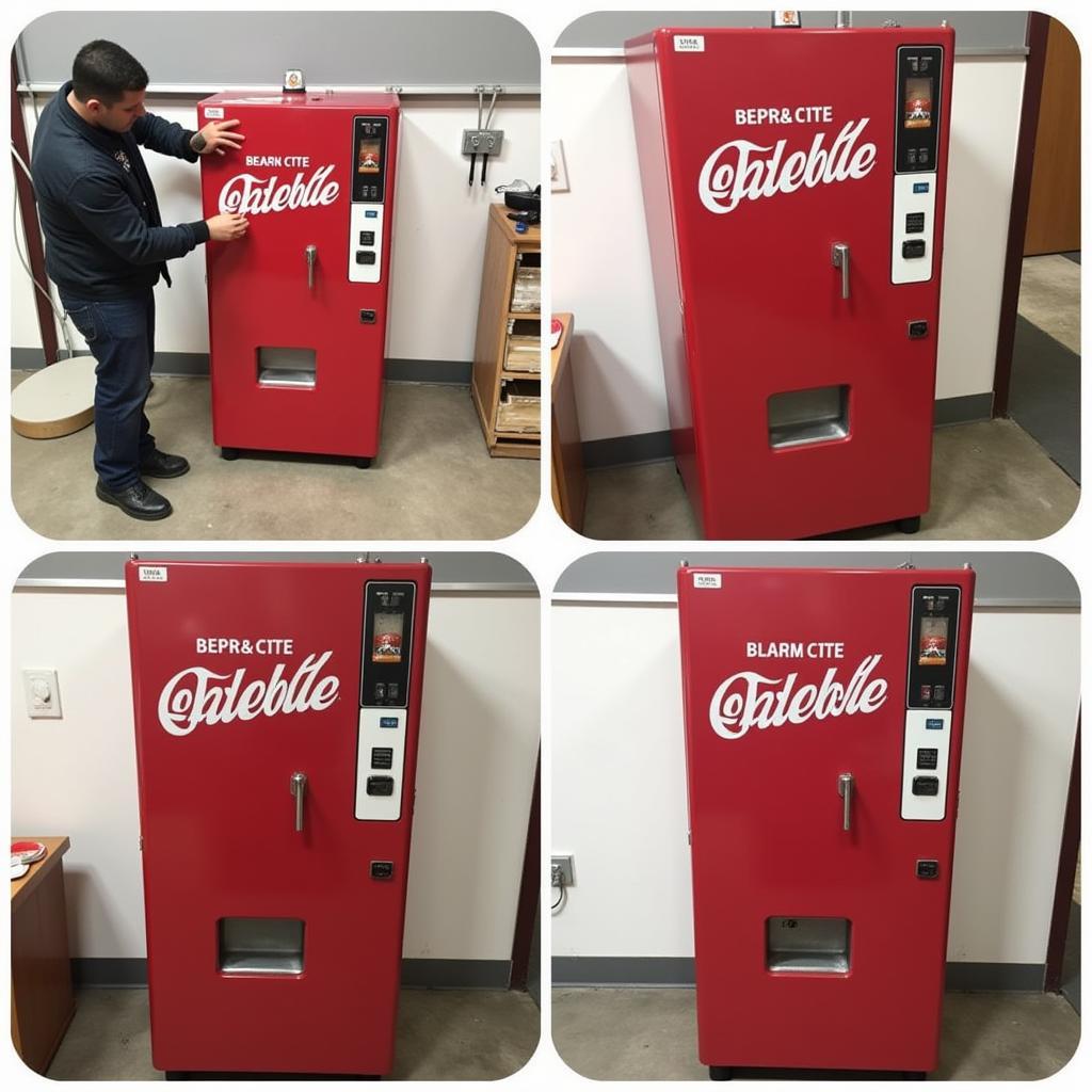 Soda Machine Decal Installation