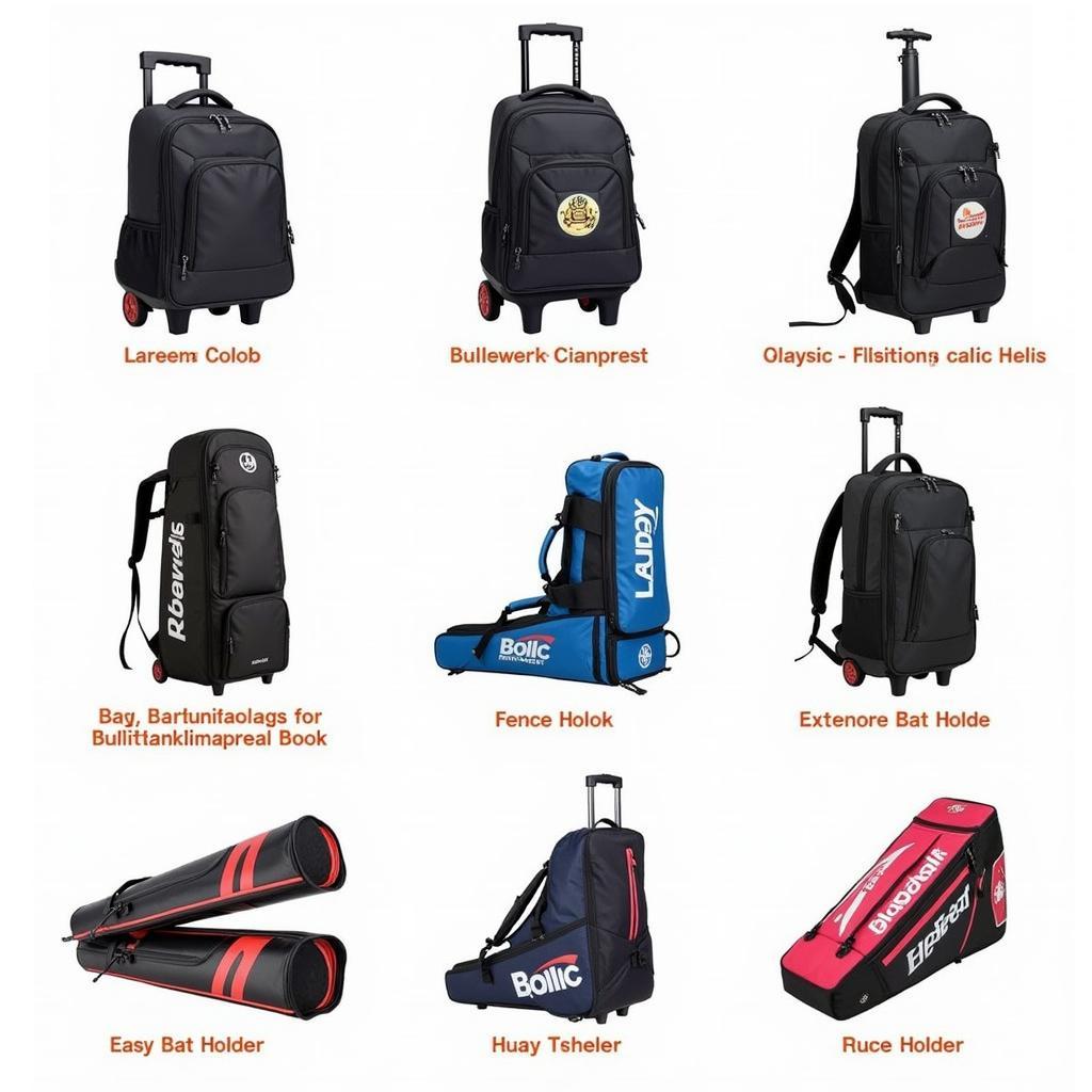 Various Softball Backpack Bat Bags showcasing different sizes, styles, and features.