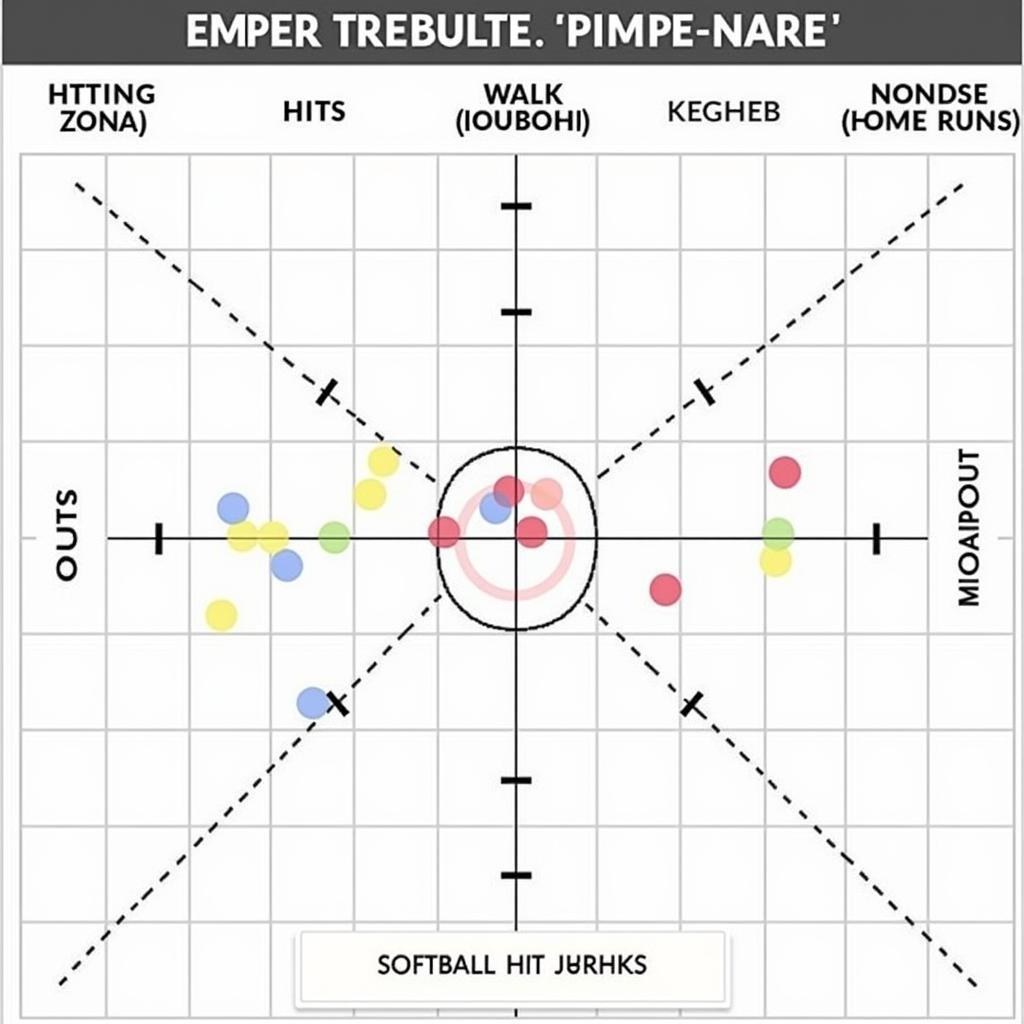 Example of a softball hitting chart