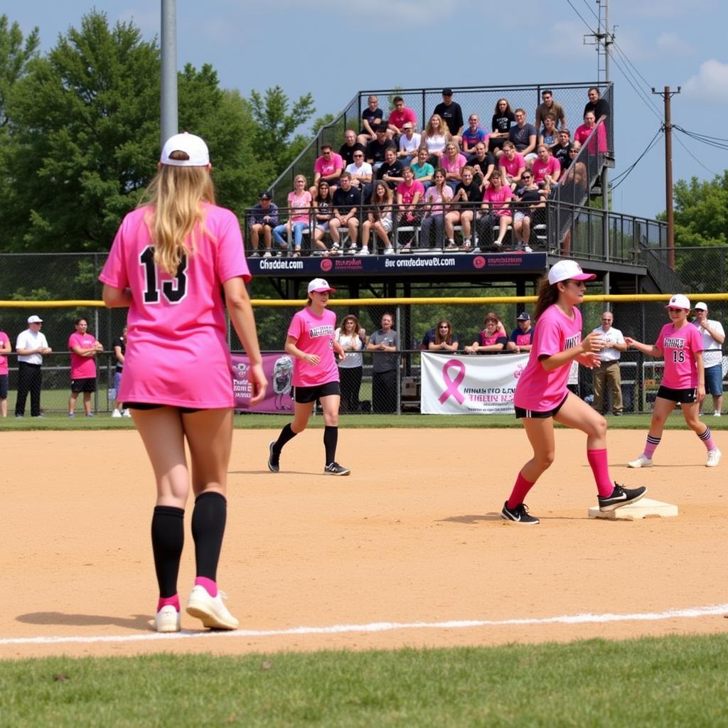 Softball Pink Out Game Fundraiser